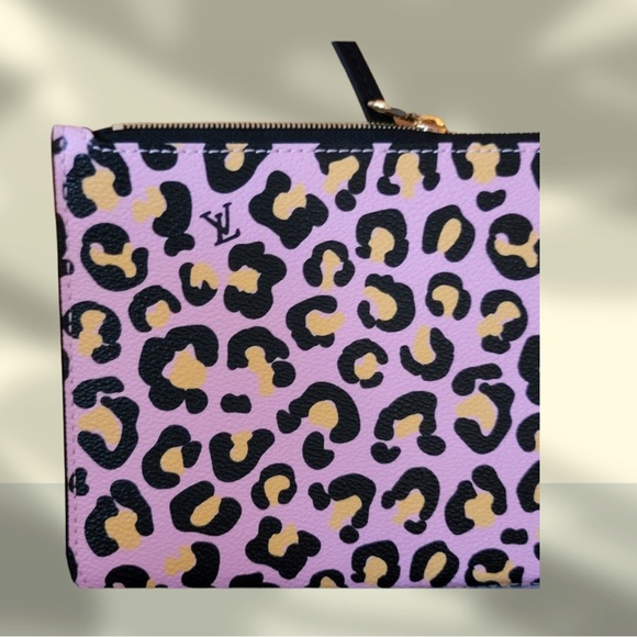 Louis Vuitton Pink Cheetah Wild at Heart Neverfull Pochette MM or GM Wristlet 18 - Picture 6 of 12